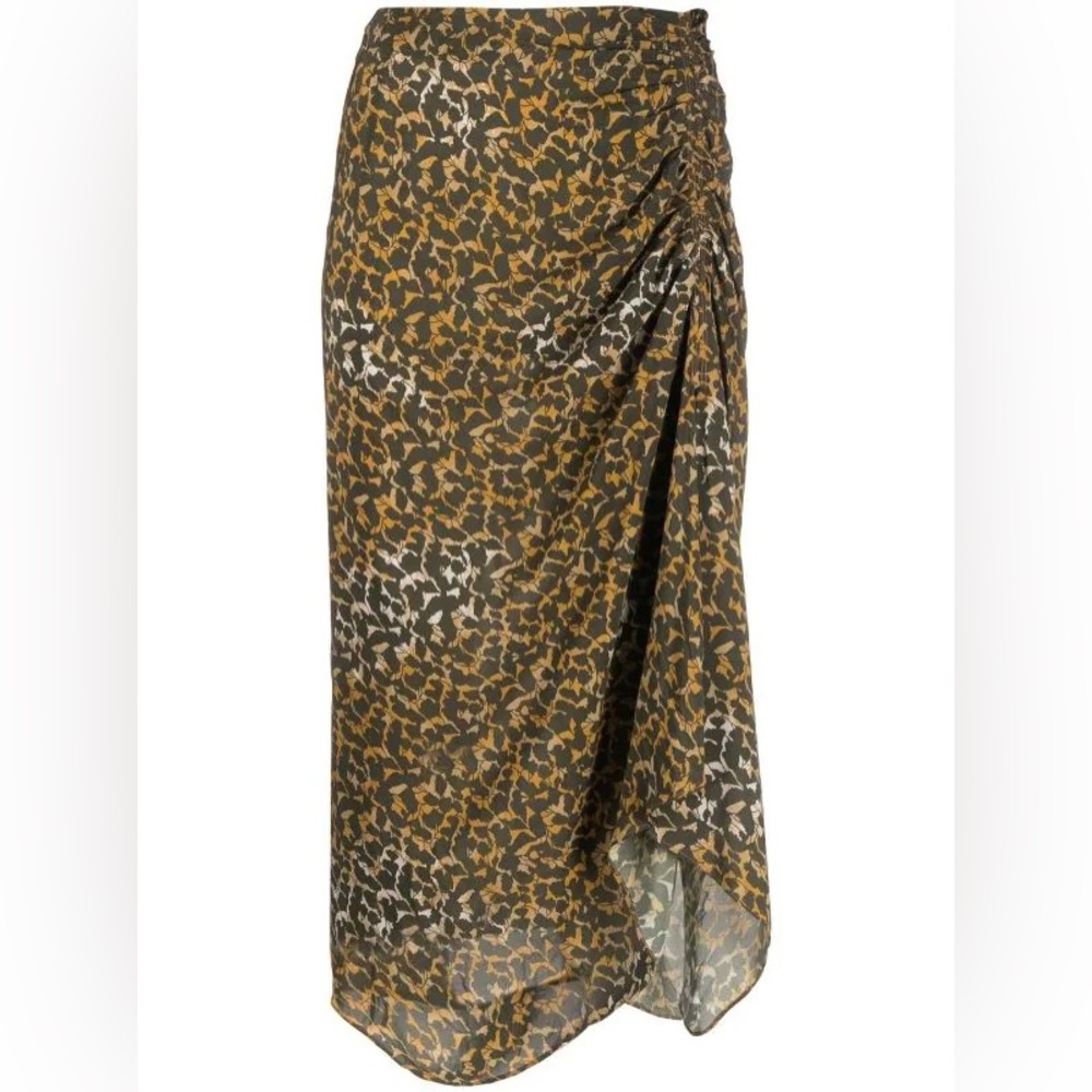 ISABEL MARANT ÉTOLE Azaria Floral Print Draped Skirt
